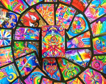 Spectrowhirl Tarot Deck 1st Ed. (78 cards, colorful hand-painted art) *LAST COPY!!*