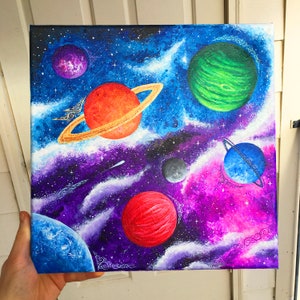 Original Space Painting - &quot;Accretion Council&quot;