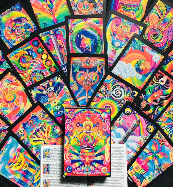 Spectrowhirl Tarot 2nd Ed (78 Cards+booklet, Rainbow Hand-painted