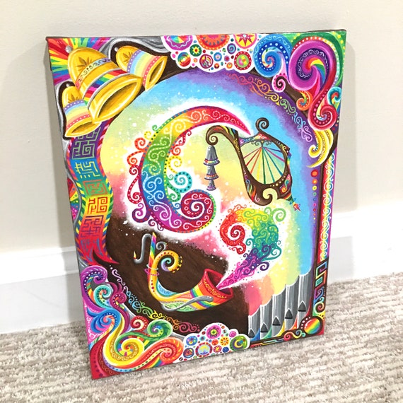 Operose Instruments - Original Psychedelic Painting