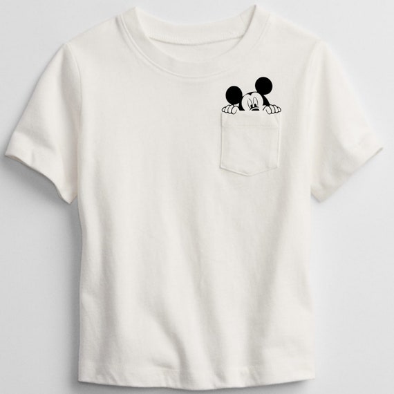 Minnie \u0026 Mickey Mouse Pocket Tee | Etsy