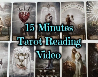 TAROT READING VIDEO, Psychic Prediction, Detailed, 15 Minutes, Limitless Cards, Your Topic / Personal Questions *Best Seller*