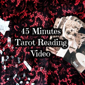 TAROT LESE VIDEO, vorhersagen, detaillierte 45 Minuten, grenzenlose Karten, detailliert, jedes Thema / persönliche Fragen