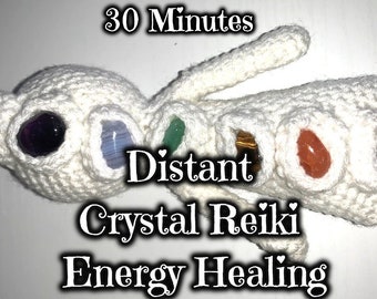 Distant Crystal Reiki Energy Healing, Chakra Balancing, 30 Minutes, Sent Within 1-2 Days