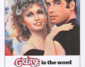 Original Grease (1978) movie poster reprint