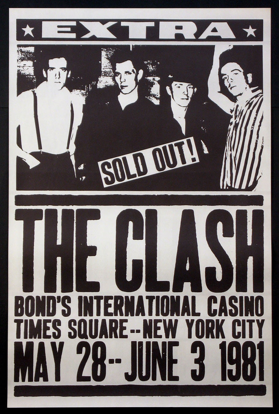 The Clash // Concert Poster // Rock Poster // Vintage poster Etsy