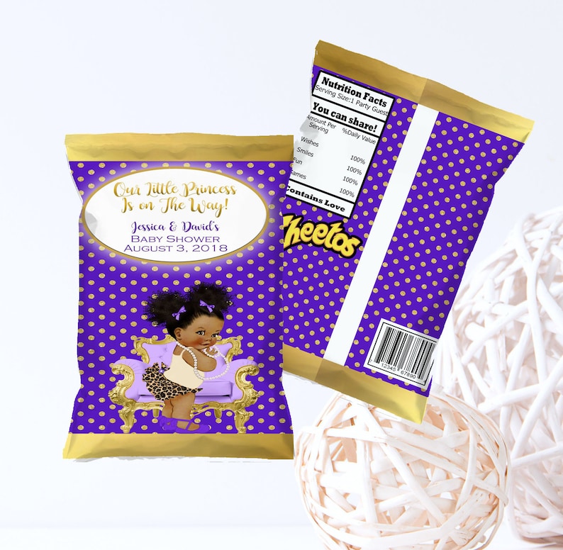 Chip Bags Filled Printed Favor Bags Custom Chip Bags Any Etsy