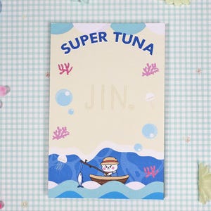 RJ Super Tuna Notepad BTS BT21 KPOP Stationery Journal Cute Aesthetic
