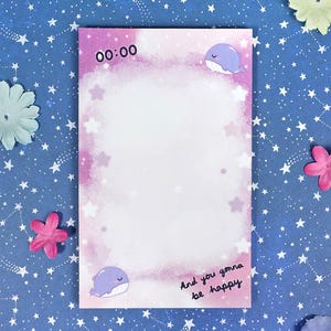 Zero O&#39;Clock Notepad BTS BT21 KPOP Stationery Journal Cute Aesthetic
