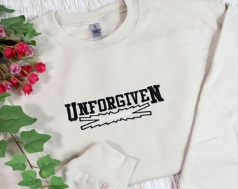 Unforgiven LE SSERAFIM KPOP Embroidered T-shirt Sweatshirt Crewneck