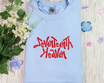 SeVenTeenTh HeaVen KPOP Embroidered T-shirt Sweatshirt Crewneck