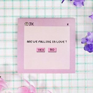 Jungkook Sticky Note: Kpop BTS BT21 Stationery