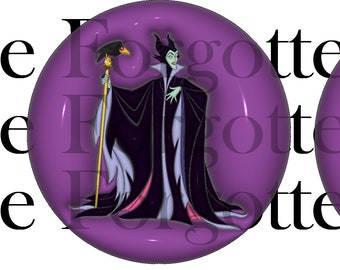 Maleficent Themed Coaster/Ornament/Air freshener Design 3"