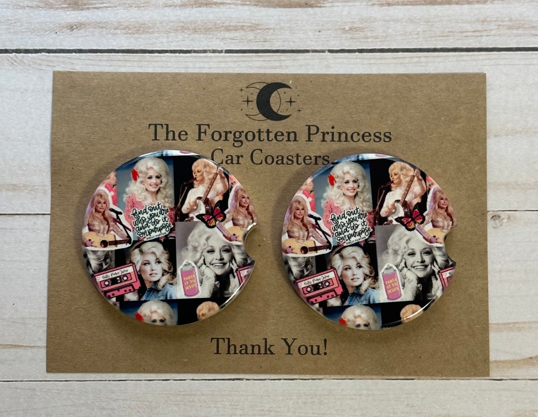 Dolly Parton Car Coasters Etsy