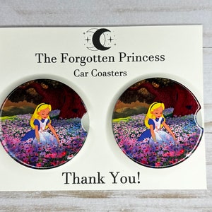 Alice In Wonderland Car Coasters