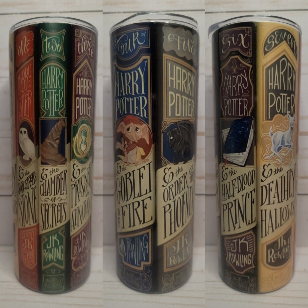 Harry Potter Book Spine Tumbler - Etsy
