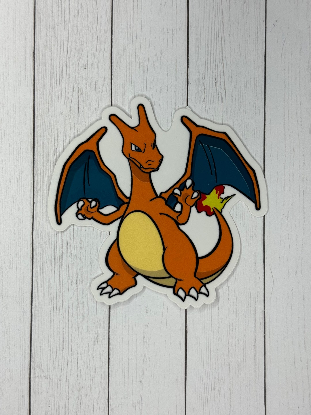 Pokemon-charizard Weatherproof Sticker - Etsy