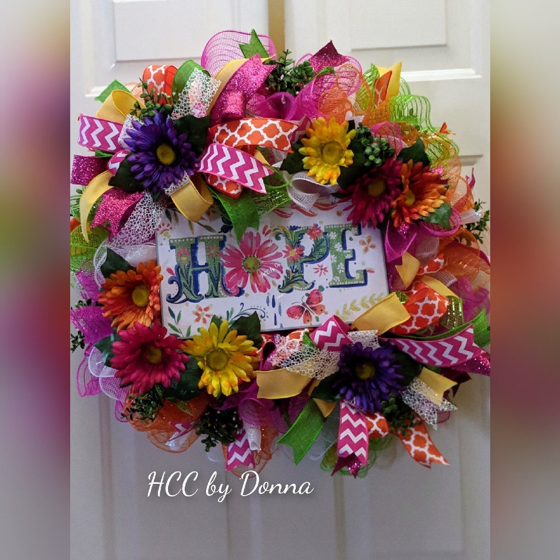 Gerbera Daisy Wreath for Front Door Summer Door Decor Etsy