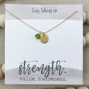 Cerebral Palsy, Muscular Dystrophy, Liver Cancer, Traumatic Brain Injury, Dwarfism, Mental Health, Green Awareness Ribbon Necklace