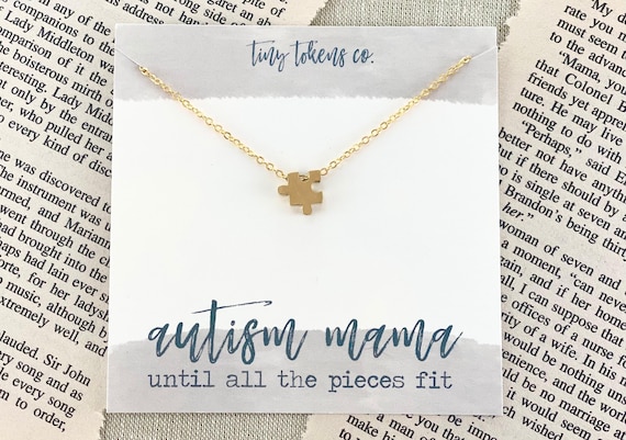 Autism Mama, Until All The Pieces Fit, Puzzle Piece Necklace, Awareness Necklace, Autism Diagnosis, Special Needs Gift, Austim Mom