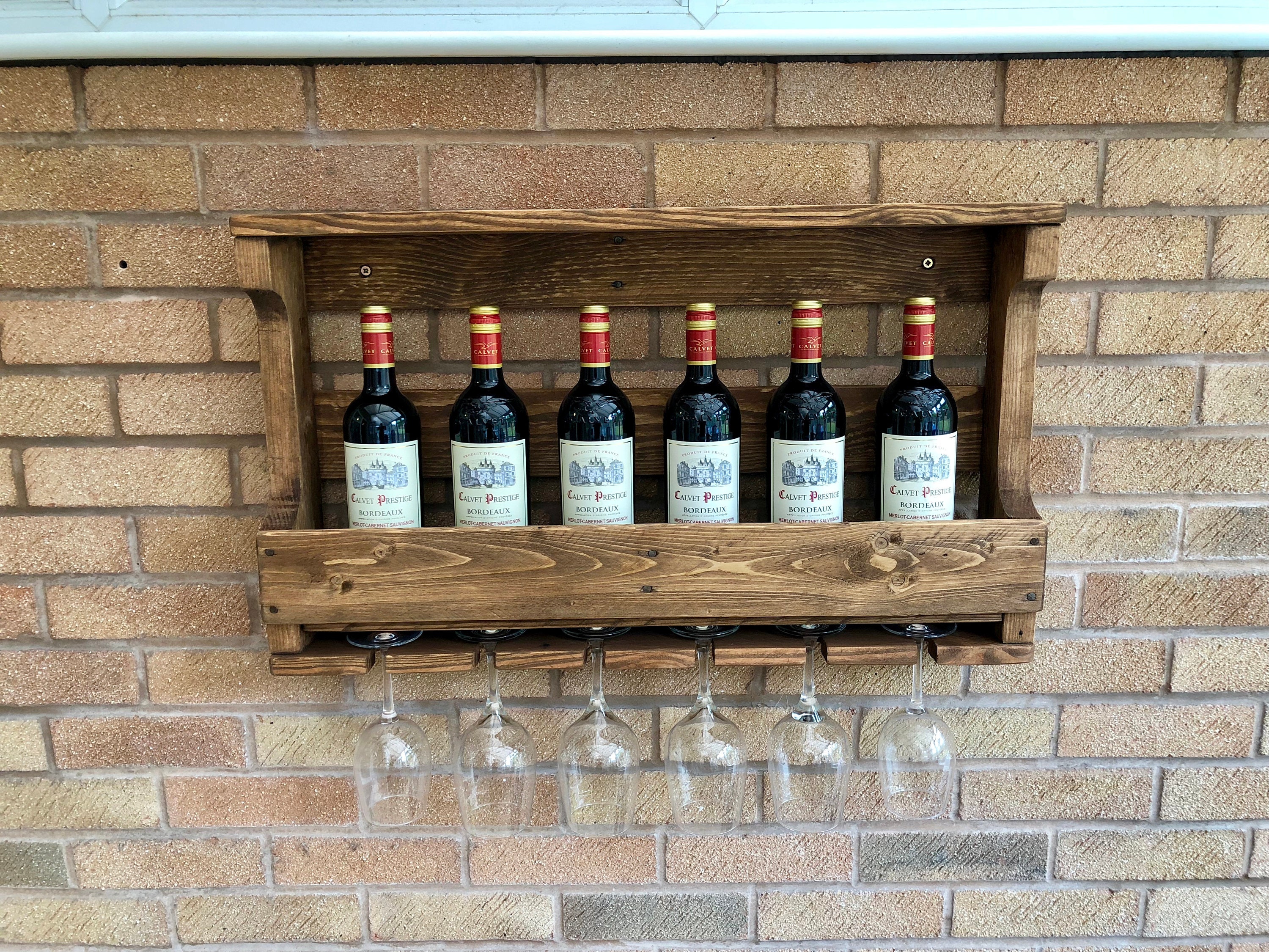 Wine Rack Rustic Wine Rack Wall Mounted Wine Rack Wooden