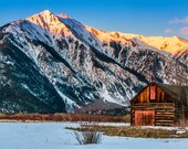 Twin Lakes Barn, Colorado, Landscape Photo Print