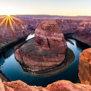 Horseshoe Bend, Paige, Arizona, Landscape Photo Print