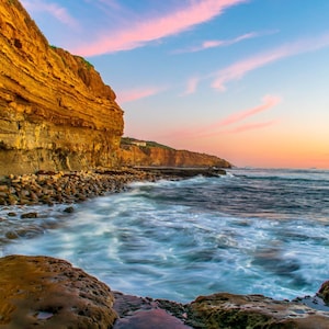 Sunset Cliffs, San Diego, California, Landscape Photo Print