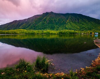 Mirror Lake, Anchorage, Alaska, Landscape Photo Print