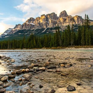 Castle Mountain, Banff National Park, Alberta, Canada, Landscape Photo Print