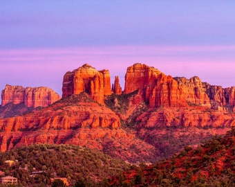 Canvas Print, Cathedral Rock, Sedona, Arizona, Landscape Photo