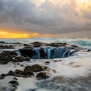 Thors Well, Yachats, Oregon, Landscape Photo Print