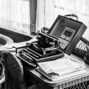 Fine Art Black And White Typewriter Photo
