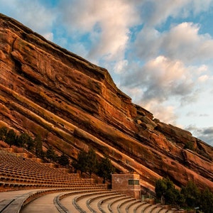 Canvas Print Red Rocks Amphitheatre, Colorado, Landscape