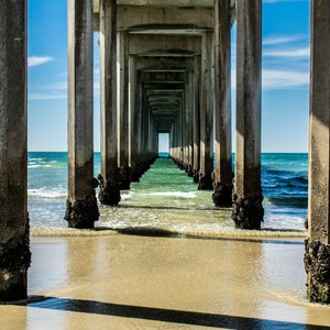 Scripps Pier, La Jolla, California, Landscape Photo Print