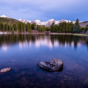 Sprague Lake, Rocky Mountain National Park, Colorado, Landscape Photo Print
