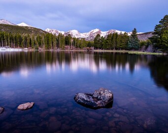 Sprague Lake, Rocky Mountain National Park, Colorado, Landscape Photo Print