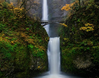 Multnomah Falls, Portland, Oregon, Landscape Photo Print