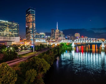 Nashville, Tennessee, Cityscape Photo Print