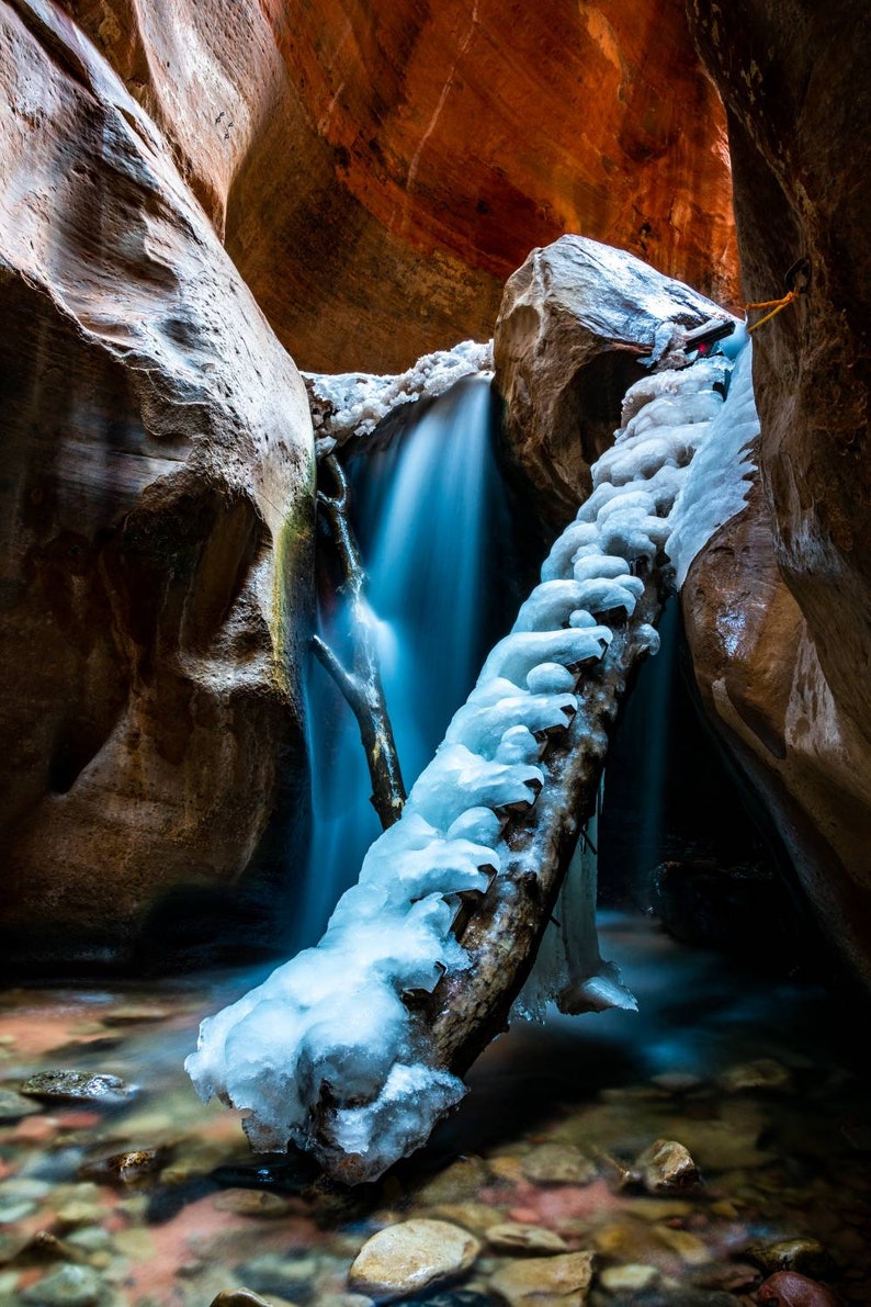 Kanarra Falls Kanarraville Utah Landscape Photo Print Etsy