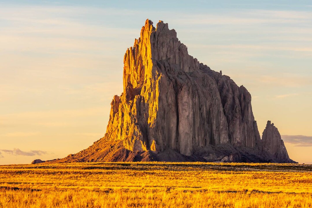 Shiprock Formation Shiprock New Mexico Landscape Photo Print Etsy
