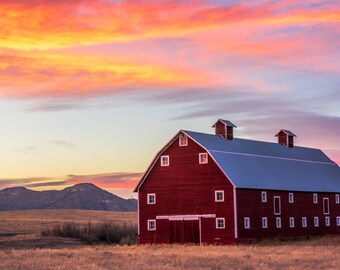 Greenland Barn, Greenland, Colorado, Landscape Photo Print