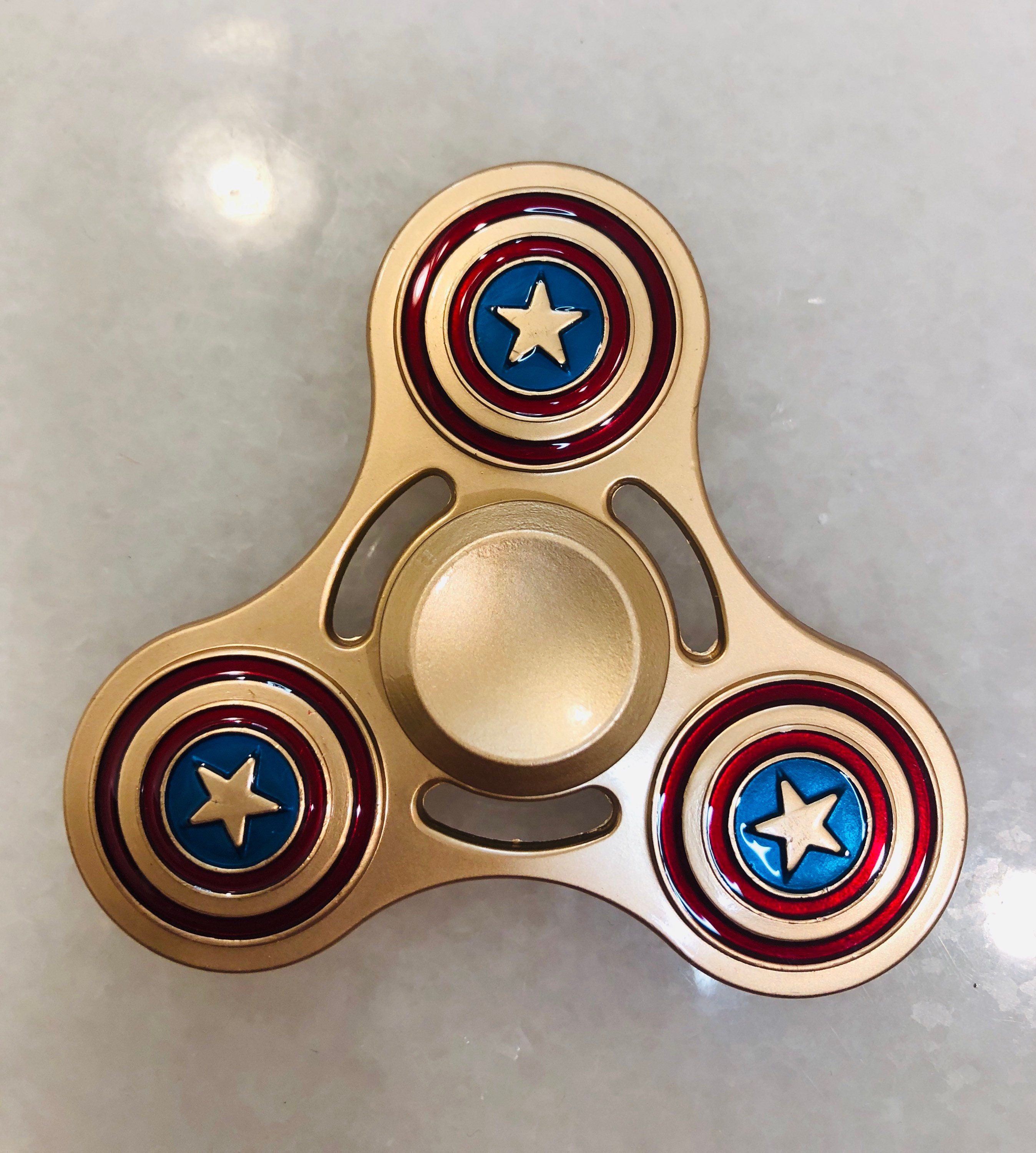 Captain America Fidget Spinner Etsy