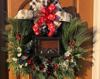 Xmas Fireplace Wreath,Xmas Wreath with Lights,Christmas Winter Wreath,Xmas Winter Wreath,Winter Xmas Wreath,Xmas Wreath with Fireplace