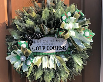 Golfing Wreath,Golfing Door Wreath,Golfing Door Decor,Golfer Wreath,Golfer Home Decor,Golfer Door Decor,I Love to Golf,Die Hard Golfer