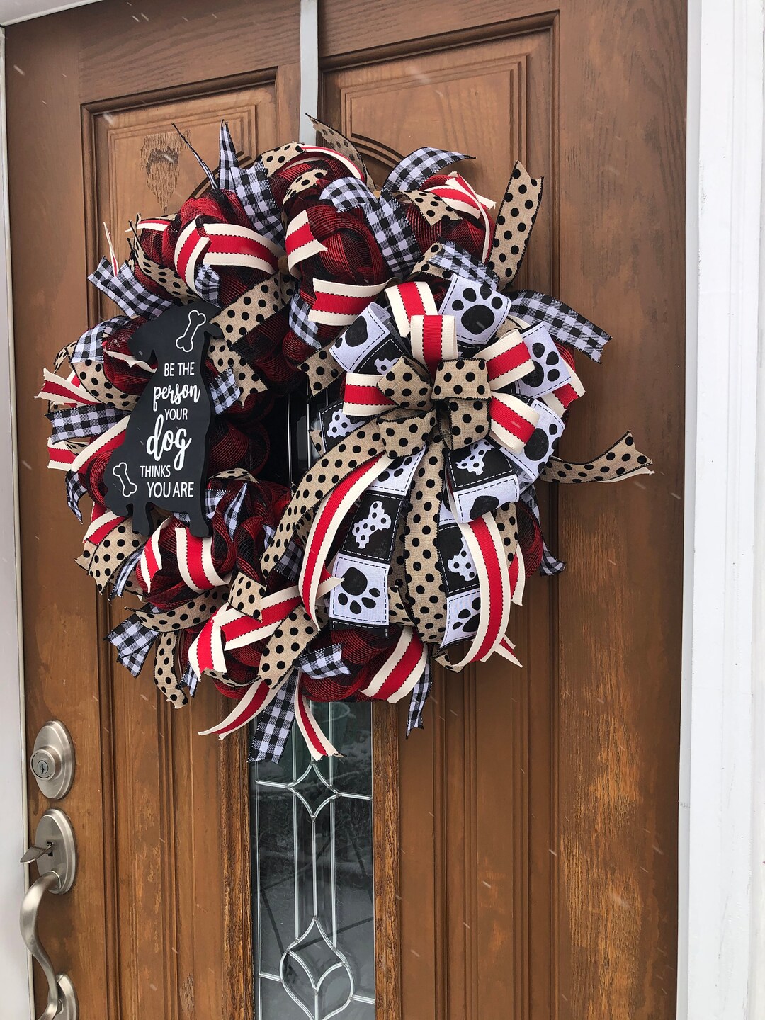 Dog Wreath,dog Door Wreath,dog Door Decor,pet Wreath,pet Door Wreath,i