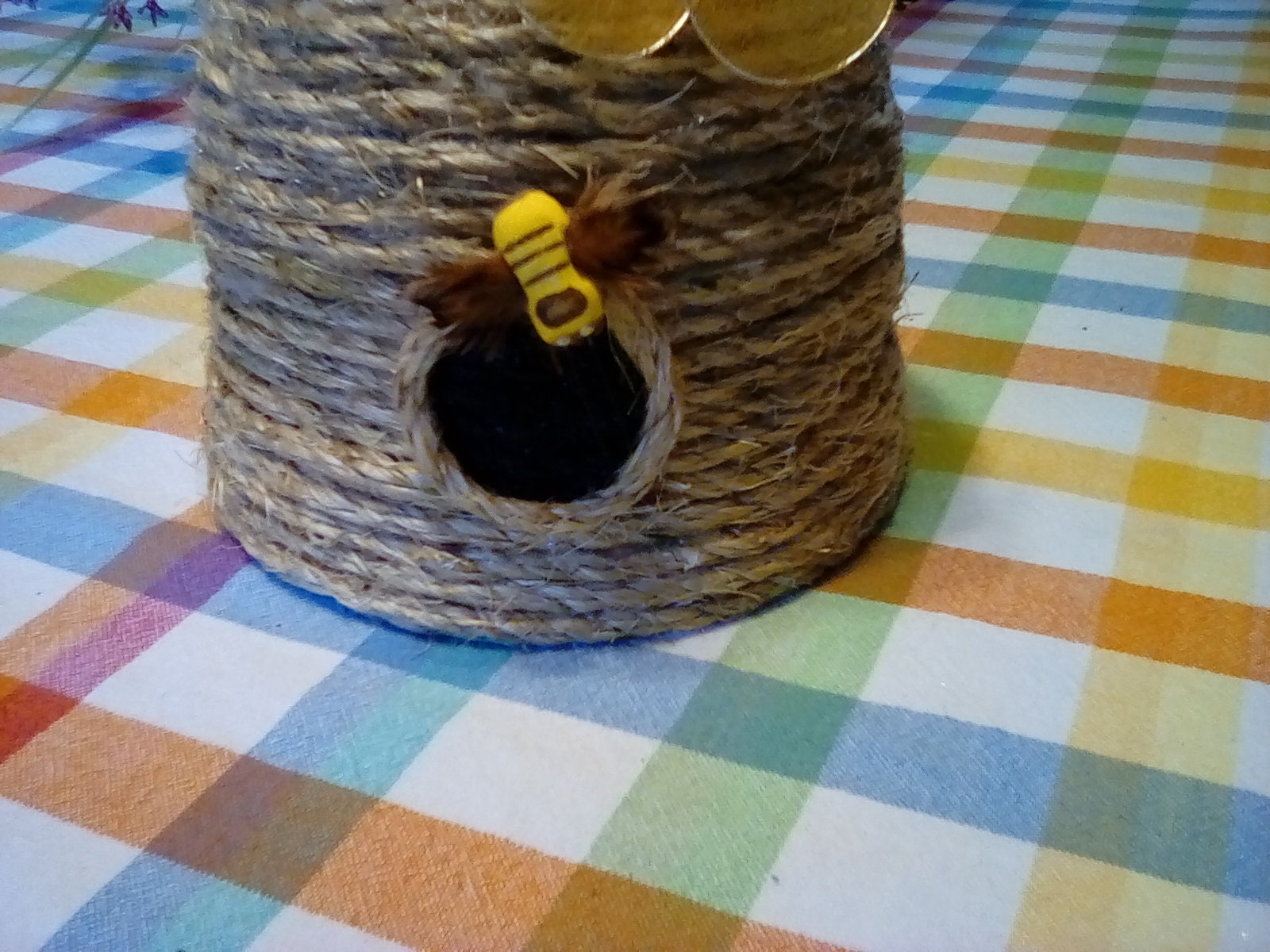 Bee Hive, Honey Bee Hive, Honey Bee Decor, Bee Hive Table Piece