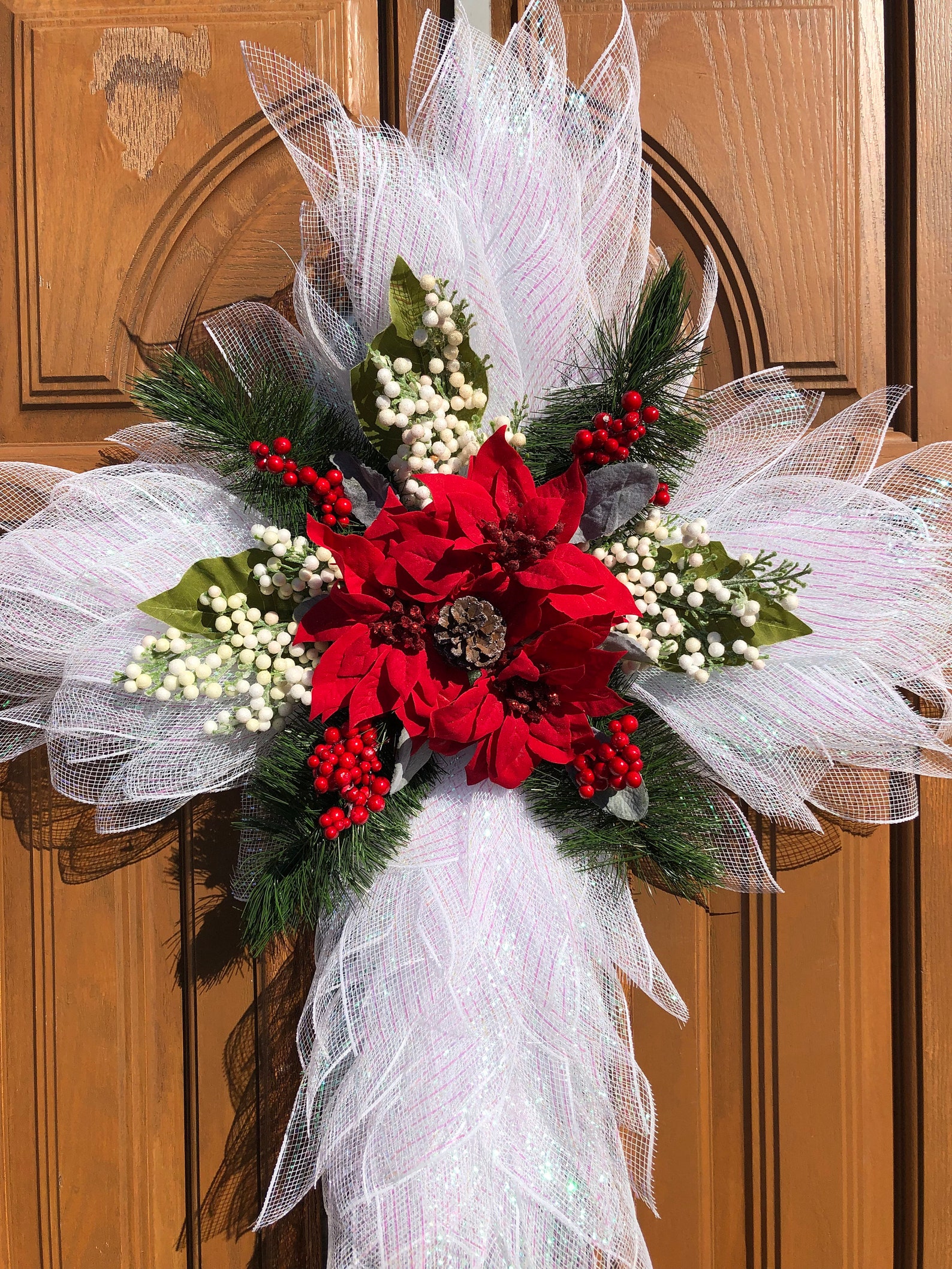 Christmas Cross Wreath 