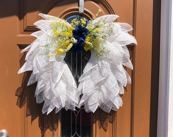 Rain Proof Angel Wings,Cemetary Angel Wings,Memorial Angel Wings,Angel Wings for Church,Memory Angel Wings,Angel Wings Wreath,Angel Wings