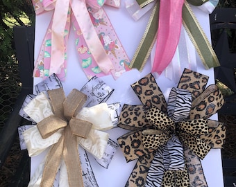 Handmade Ribbon Bows, Bows for Wreathmaking, Bows for Crafts, Bows for Home Decor, Bows for Gifts, Bows for Holidays, Bows for Seasonal